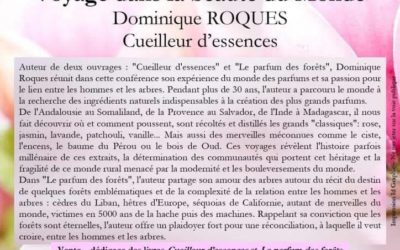 Conférence : Parfums & Forêts – Voyage dans la beauté du Monde